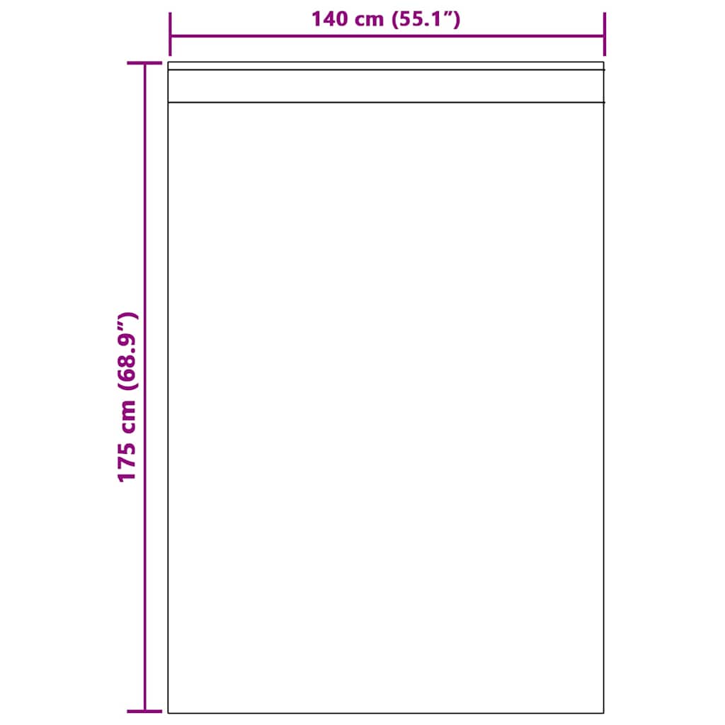 Voile-Vorhang mit Vorhängen 2 pcs Weiß 175 x 140 cm Polyester