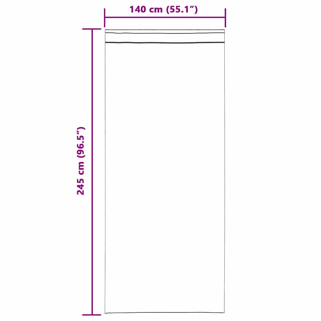 Voile-Vorhang mit Vorhängen 2 pcs Weiß 245 x 140 cm Polyester