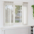 Voile-Vorhang mit Vorhängen 2 pcs Creme 175 x 140 cm Polyester