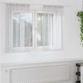 Voile-Vorhang 2 pcs Hellgrau 140 x 140 cm Polyester