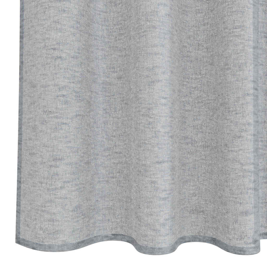 Voile-Vorhang 2 pcs Dunkelgrau 225 x 140 cm Polyester