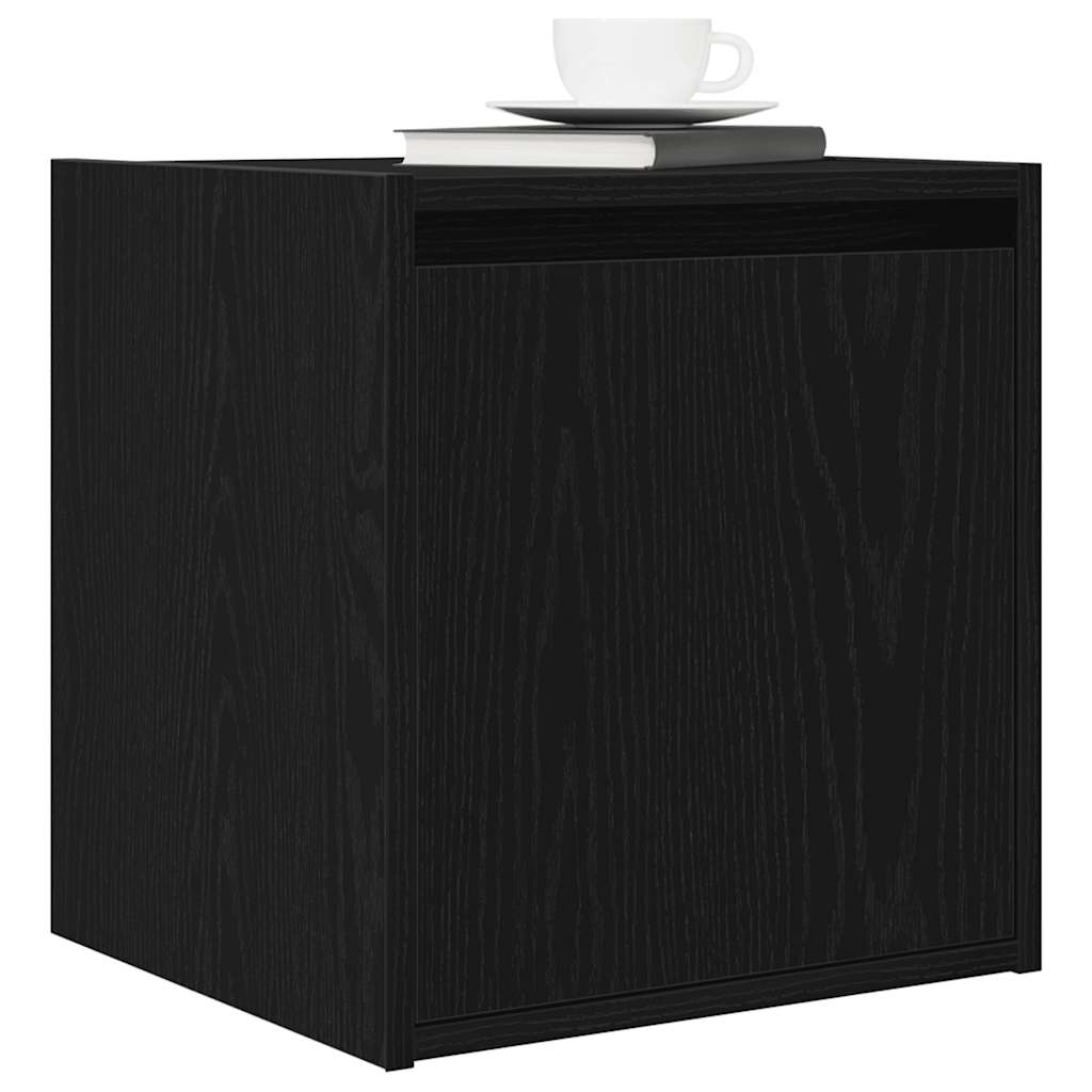 Wand-Nachttisch Schwarz 38x34x40 cm