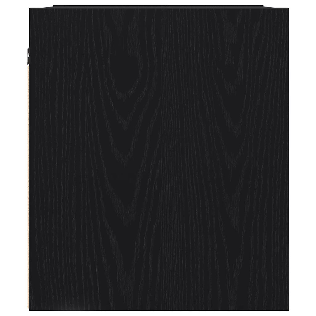 Wand-Nachttisch Schwarz 38x34x40 cm