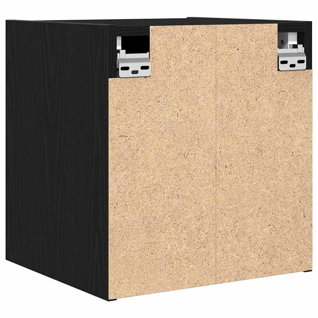 Wand-Nachttisch Schwarz 38x34x40 cm