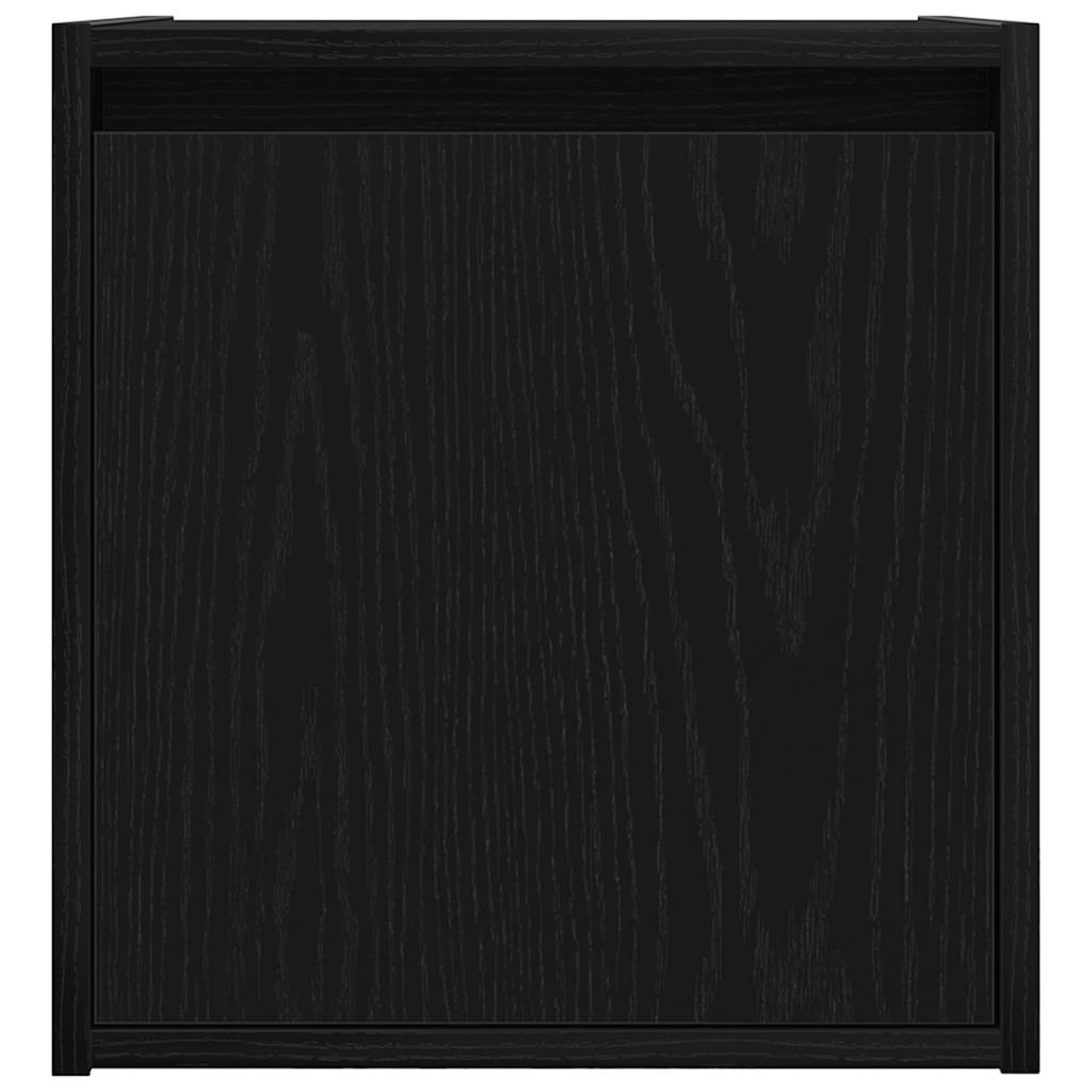 Wand-Nachttische 2 Stk. Schwarz 38x34x40 cm