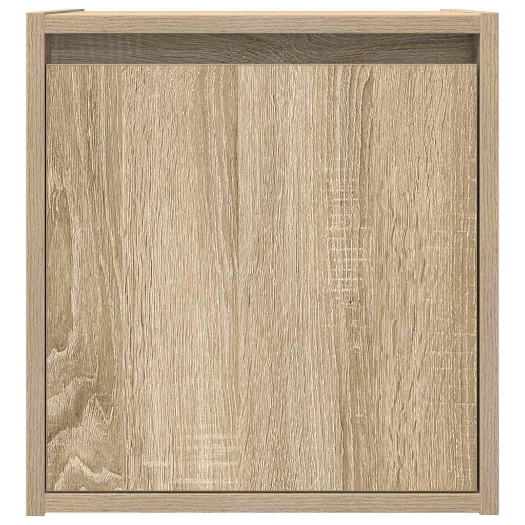 Wand-Nachttische 2 Stk. Sonoma-Eiche 38x34x40 cm