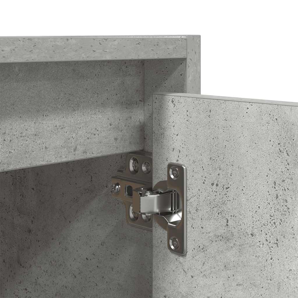 Wand-Nachttische 2 Stk. Betongrau 38x34x40 cm