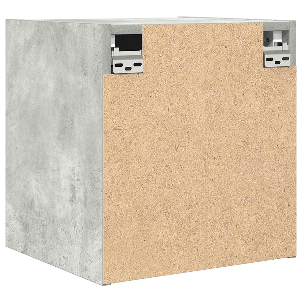 Wand-Nachttische 2 Stk. Betongrau 38x34x40 cm