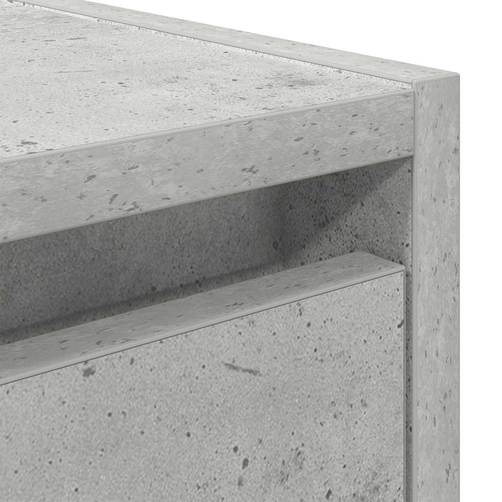Wand-Nachttische 2 Stk. Betongrau 38x34x40 cm