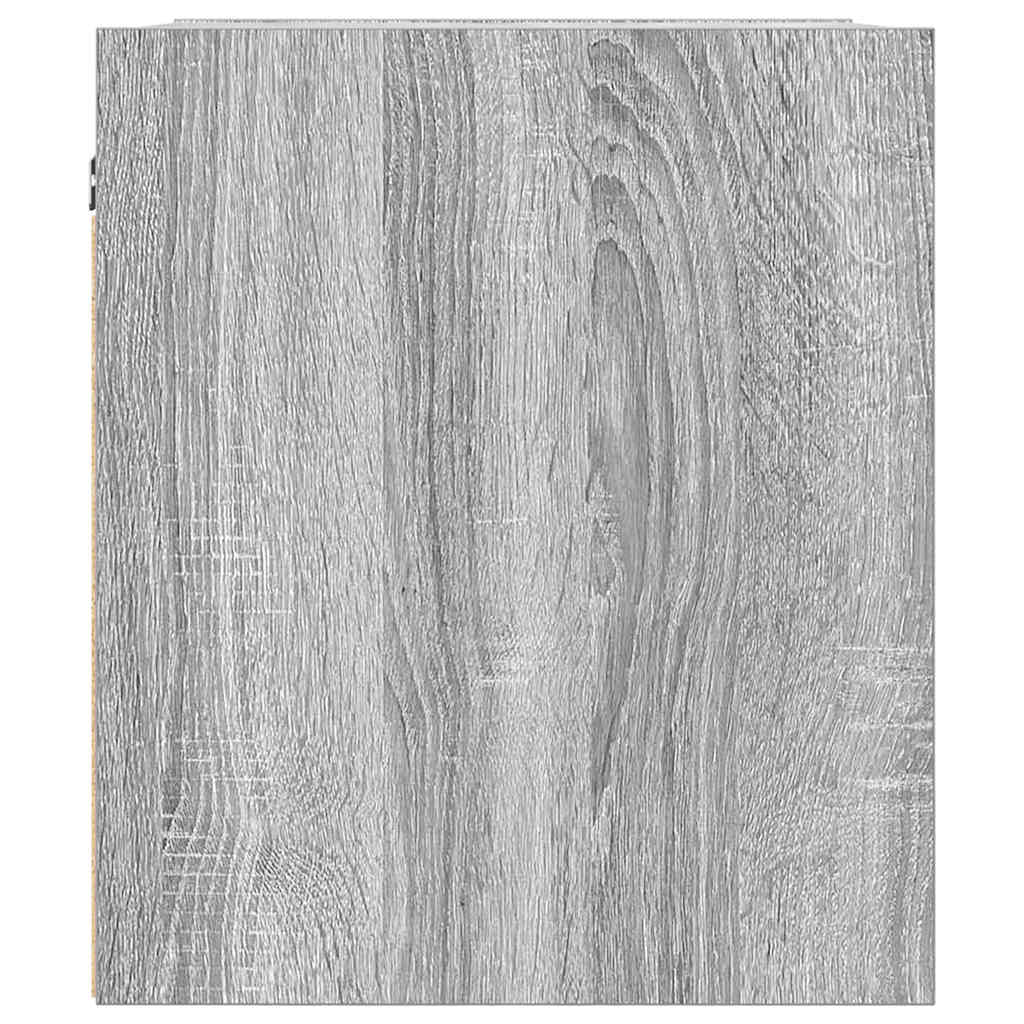 Wand-Nachttische 2 Stk. Grau Sonoma 38x34x40 cm
