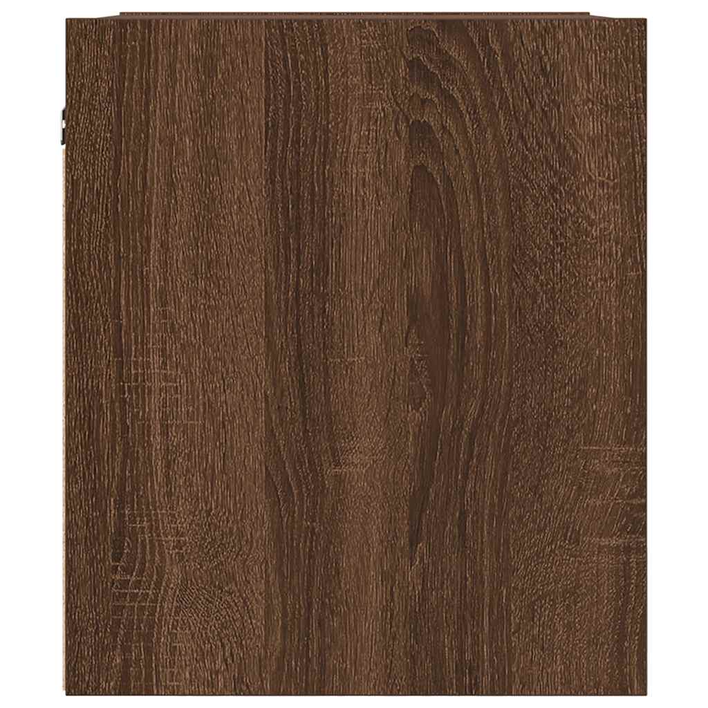 Wand-Nachttisch Braun Eichen-Optik 38x34x40 cm