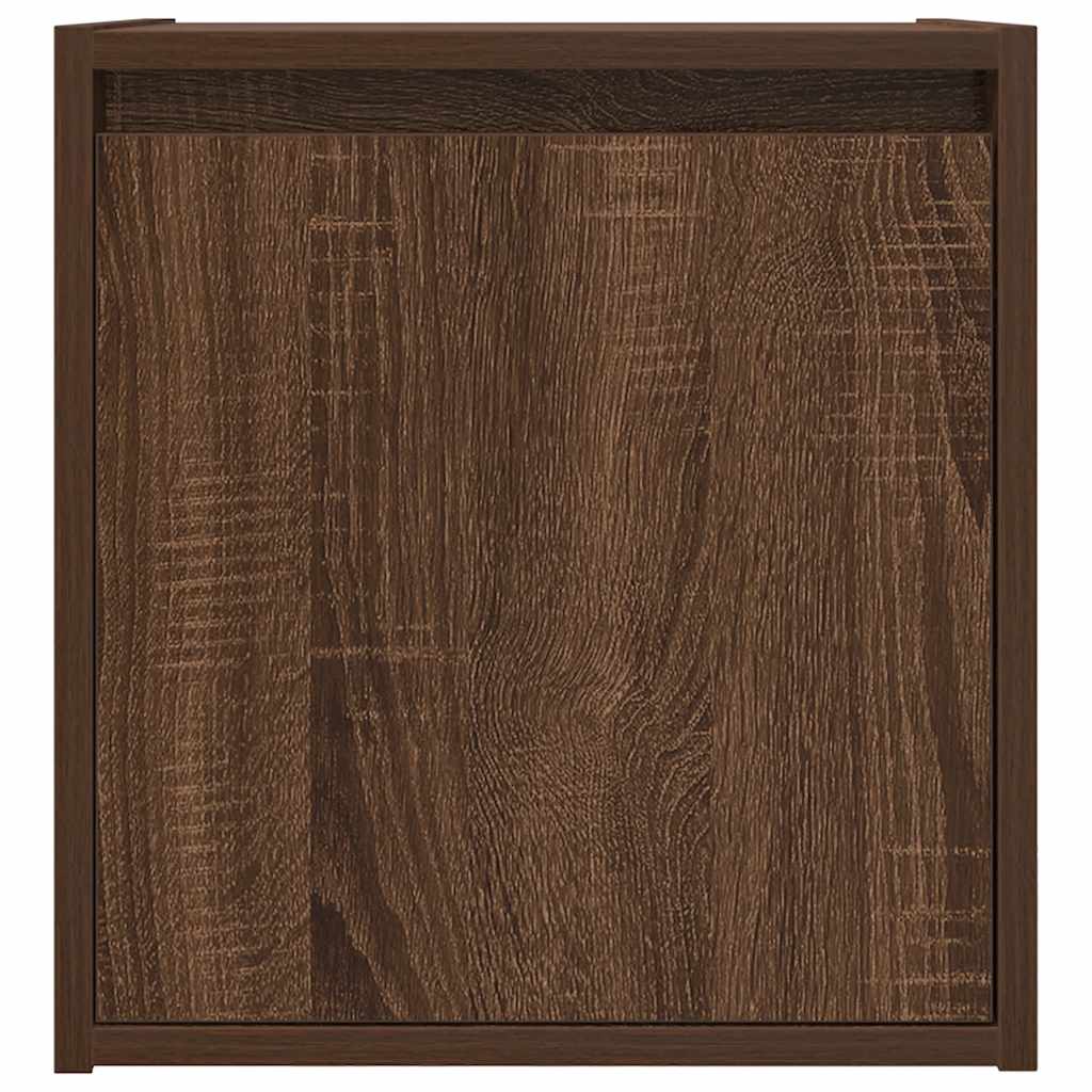 Wand-Nachttische 2 Stk. Braun Eichen-Optik 38x34x40 cm