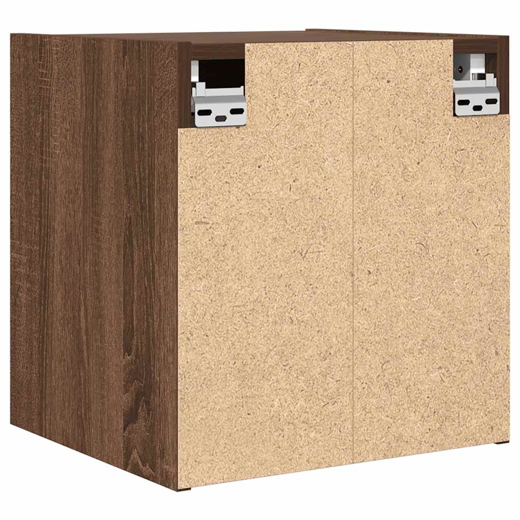 Wand-Nachttische 2 Stk. Braun Eichen-Optik 38x34x40 cm