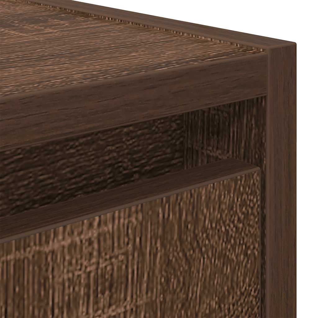 Wand-Nachttische 2 Stk. Braun Eichen-Optik 38x34x40 cm