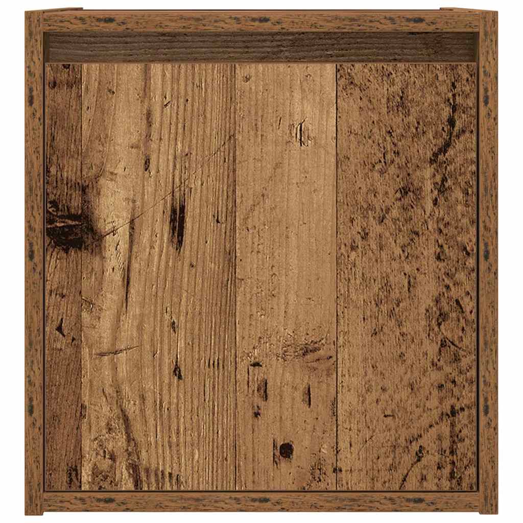 Wand-Nachttisch Altholz-Optik 38x34x40 cm