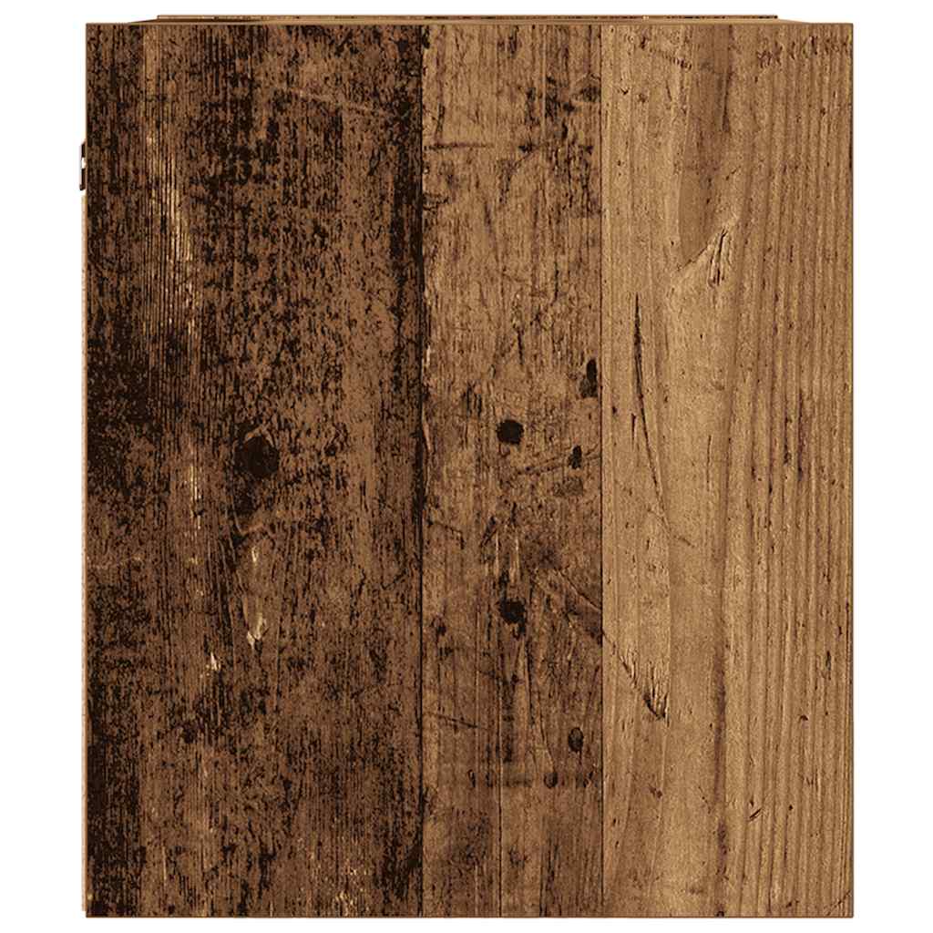 Wand-Nachttische 2 Stk. Altholz-Optik 38x34x40 cm