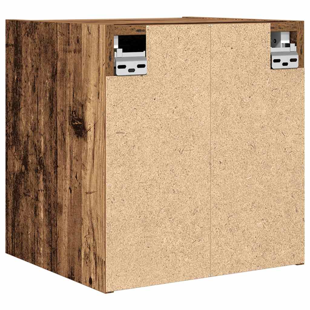 Wand-Nachttische 2 Stk. Altholz-Optik 38x34x40 cm