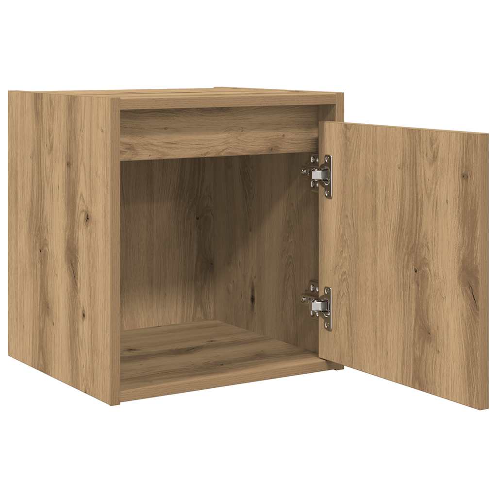 Wand-Nachttische 2 Stk. Artisan-Eiche 38x34x40 cm