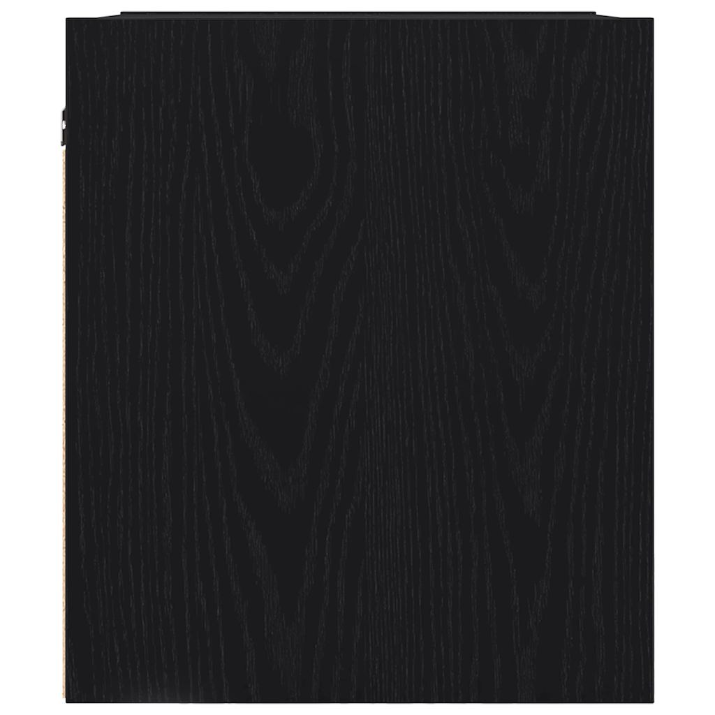 Wand-Nachttische 2 Stk. Schwarz Eichen-Optik 38x34x40 cm