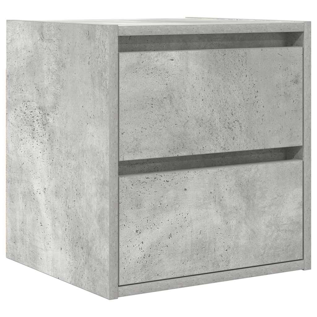 Wand-Nachttisch Betongrau 38x34x40 cm