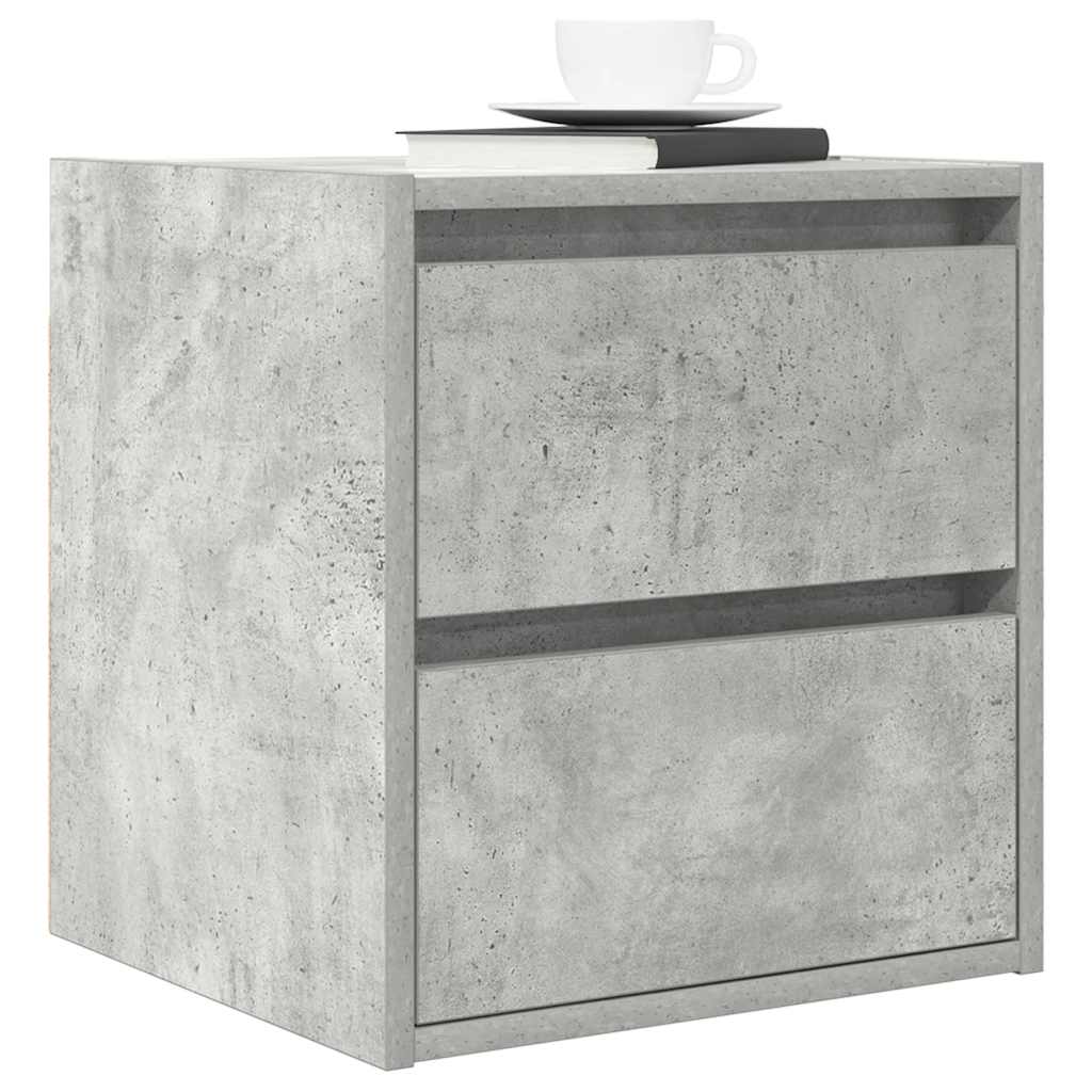 Wand-Nachttisch Betongrau 38x34x40 cm