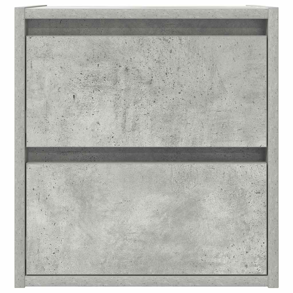 Wand-Nachttisch Betongrau 38x34x40 cm