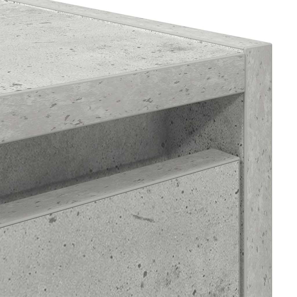 Wand-Nachttische 2 Stk. Betongrau 38x34x40 cm