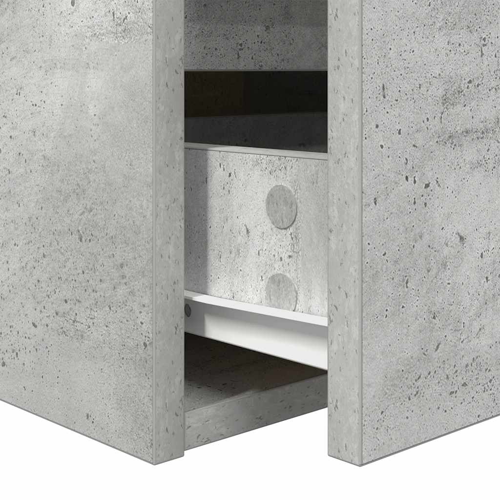 Wand-Nachttische 2 Stk. Betongrau 38x34x40 cm