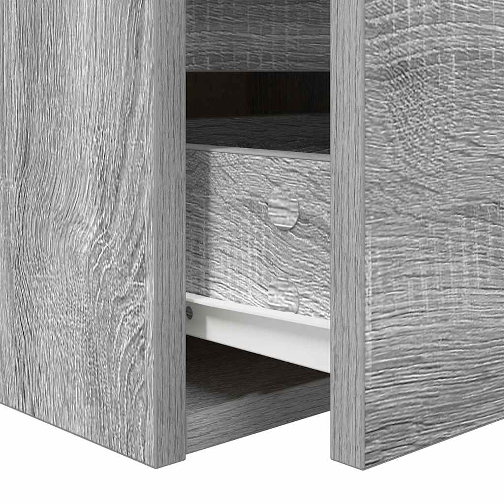 Wand-Nachttisch Grau Sonoma 38x34x40 cm