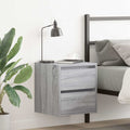 Wand-Nachttisch Grau Sonoma 38x34x40 cm