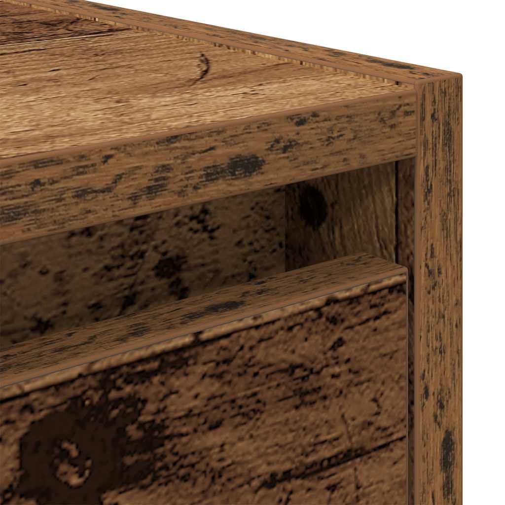 Wand-Nachttisch Altholz-Optik 38x34x40 cm