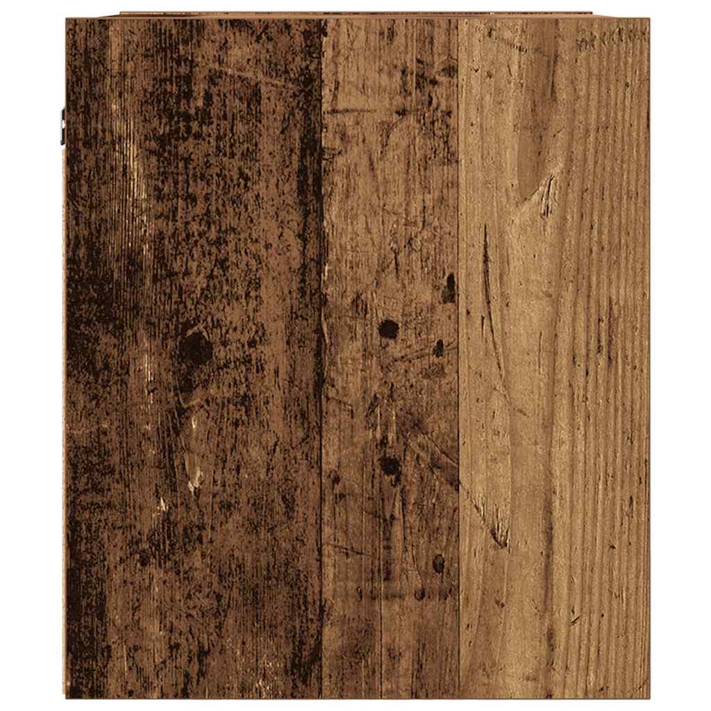 Wand-Nachttische 2 Stk. Altholz-Optik 38x34x40 cm