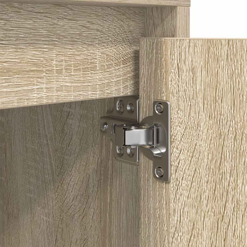 Nachttische mit LED-Leuchten 2 Stk. Sonoma-Eiche 38x34x50 cm