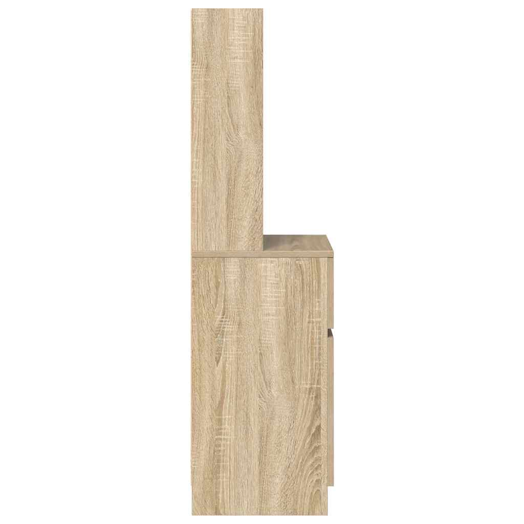 Nachttisch Sonoma-Eiche 39x35x125 cm Holzwerkstoff