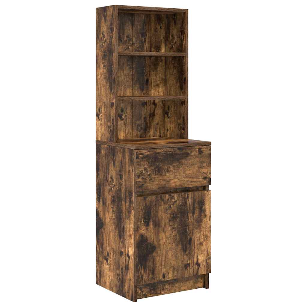 Nachttisch Räuchereiche 39x35x125 cm Holzwerkstoff