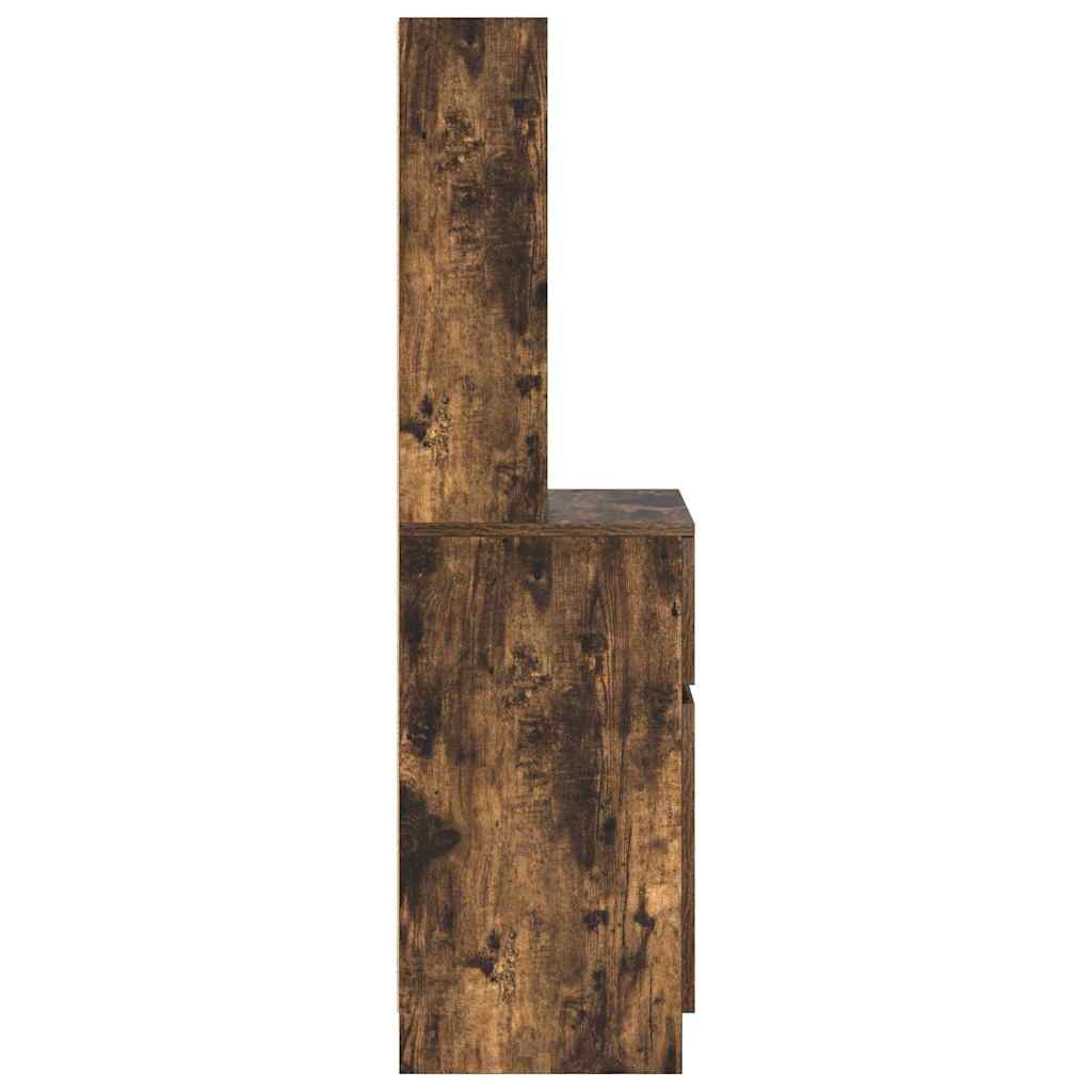 Nachttisch Räuchereiche 39x35x125 cm Holzwerkstoff
