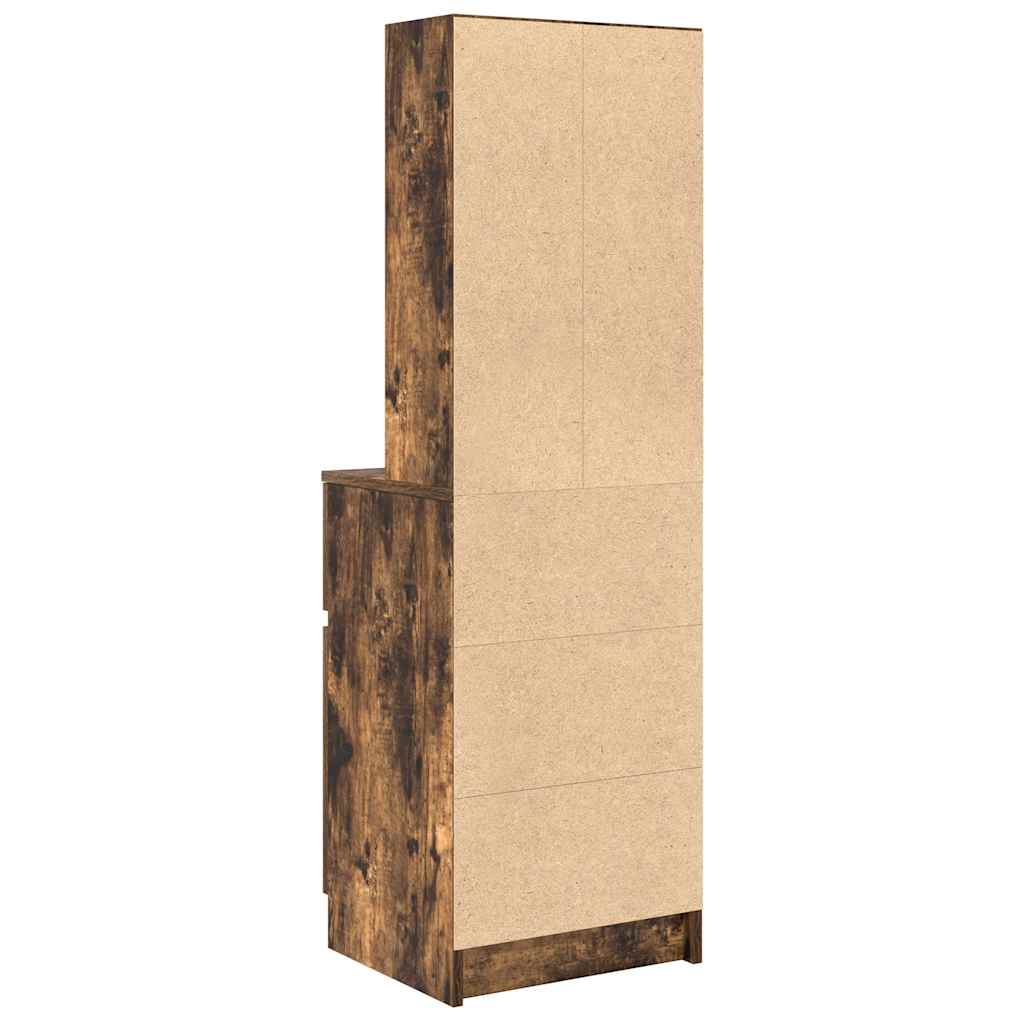 Nachttisch Räuchereiche 39x35x125 cm Holzwerkstoff