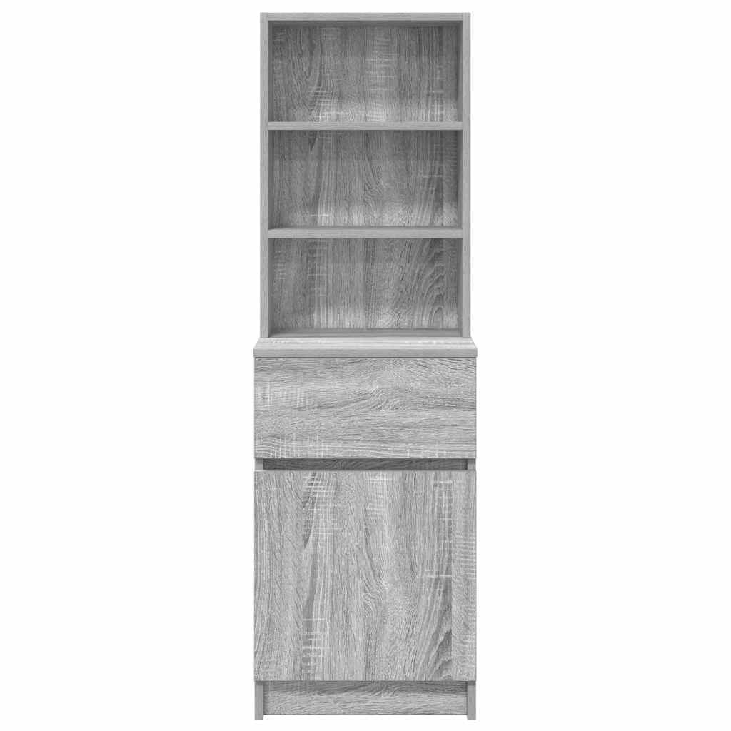 Nachttisch Grau Sonoma 39x35x125 cm Holzwerkstoff