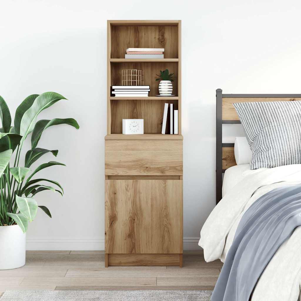 Nachttisch Artisan-Eiche 39x35x125 cm Holzwerkstoff