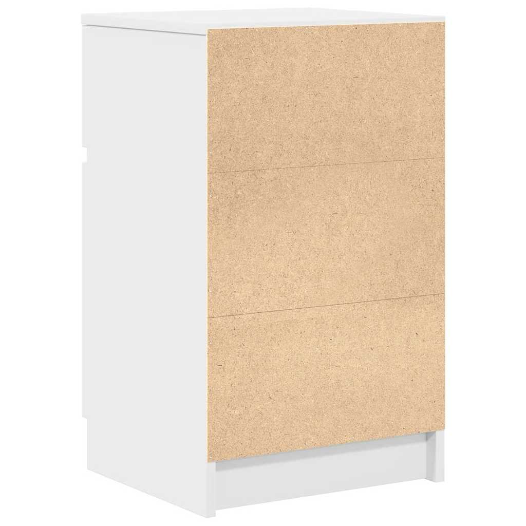 Nachttisch Weiß 39x35x65 cm Holzwerkstoff