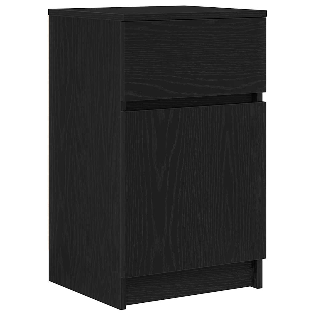 Nachttisch Schwarz 39x35x65 cm Holzwerkstoff