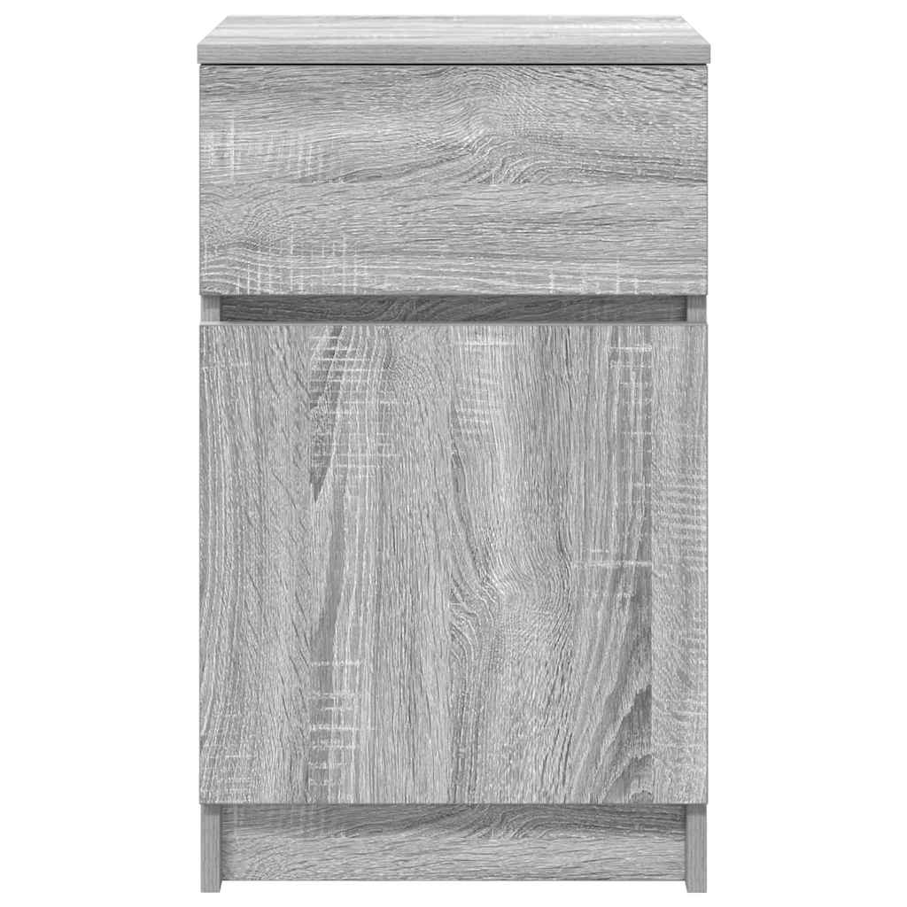 Nachttisch Grau Sonoma 39x35x65 cm Holzwerkstoff