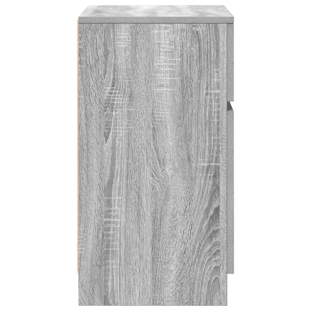Nachttisch Grau Sonoma 39x35x65 cm Holzwerkstoff