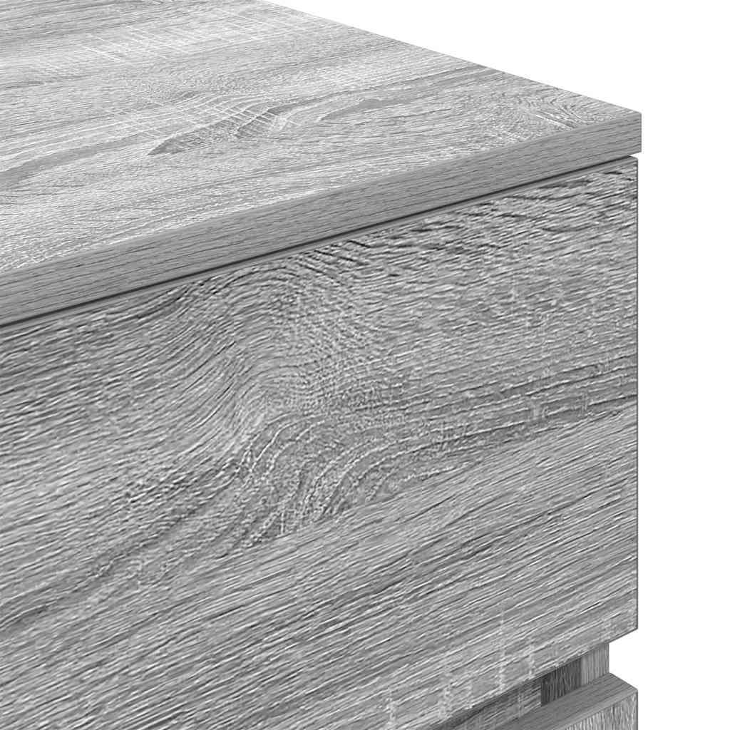 Nachttisch Grau Sonoma 39x35x65 cm Holzwerkstoff
