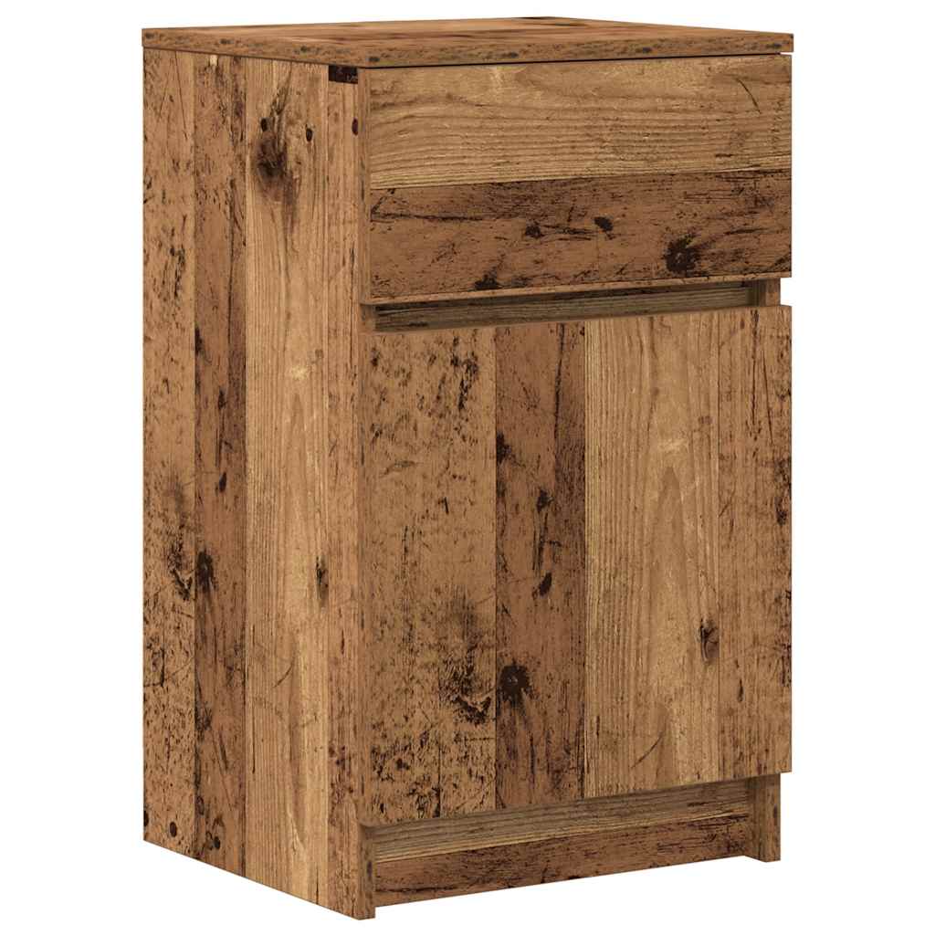 Nachttisch Altholz-Optik 39x35x65 cm Holzwerkstoff