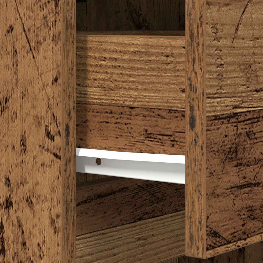 Nachttisch Altholz-Optik 39x35x65 cm Holzwerkstoff