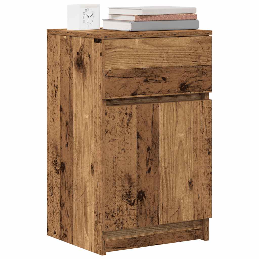 Nachttisch Altholz-Optik 39x35x65 cm Holzwerkstoff