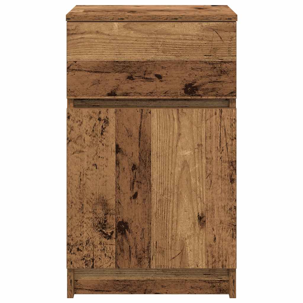 Nachttisch Altholz-Optik 39x35x65 cm Holzwerkstoff