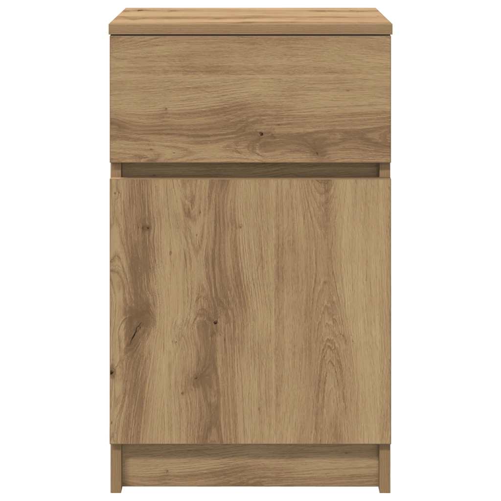 Nachttische 2 Stk. Artisan-Eiche 39x35x65 cm Holzwerkstoff