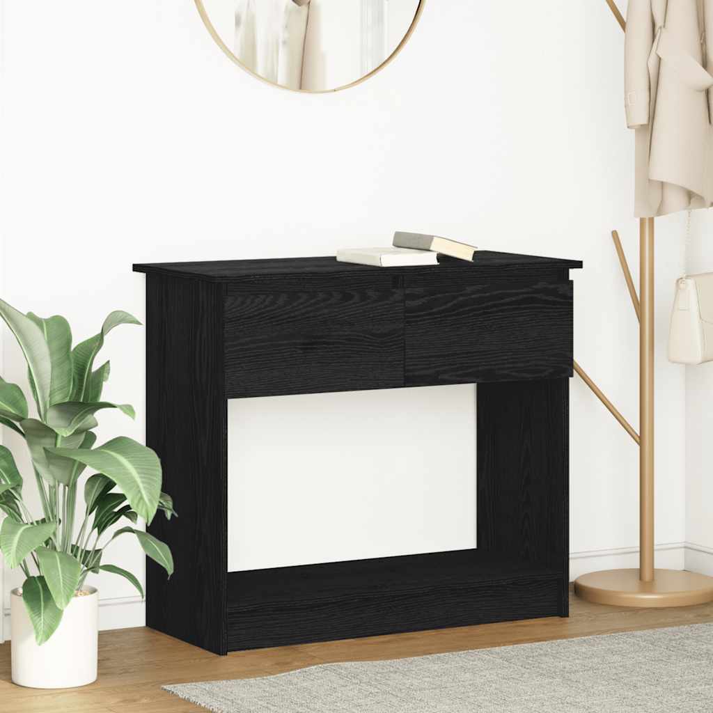 Konsolentisch mit Schubladen Schwarz 85,5x38,5x74,5 cm